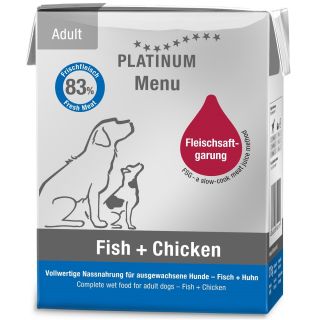 PLATINUM MENU FISH/CHICKEN 375gr