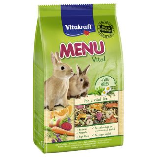 Vitakraft Memu Vital täissööt täiskasvanud küülikutele 1kg