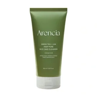 Arencia Green Tea + LHA Deep Pore Rice Cake Cleanser 150g