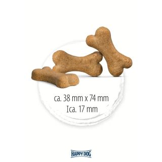 Happy Dog NaturCroq Snack Lamm & Reis Taler — kuiv krõmpsuv maius koertele, maitselt lambaliha ja riis, pakend 5 kg