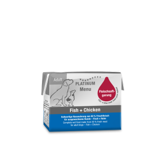 PLATINUM MENU FISH/CHICKEN 185gr
