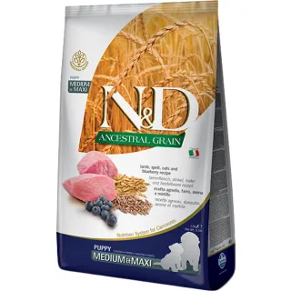 Farmina N&D Low Grain Medium & Maxi Puppy Lamb & Blueberry 2,5kg