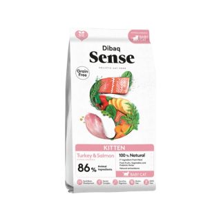 Dibaq Sense CAT Grain Free KITTEN (TURKEY&SALMON) 1,5kg