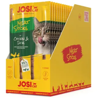 JosiCat Meat Sticks Chicken&Duck 20x35g