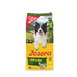 Josera koeratoit Lamb&Rice 12,5 + 2,5kg
