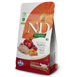 Farmina Natural & Delicious Cat PUMPKIN Pomegranate/Quail Neutered 300g