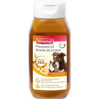 Beaphar Flaxseed Oil Dog & Cat 430ml. (lisaseemneõli koertele ja kassidele)