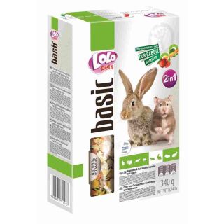 Lolo Pets Toit närilistele puuviljadega 340g