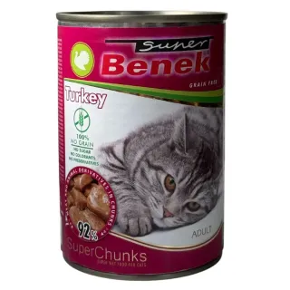 Super Benek konserv kassile kalkunilihaga, tükid kastmes 415g (karp =10tk)