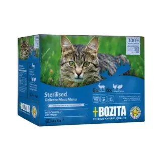 Bozita Sterilised Chunks in Sauce with Meat Multibox 12x85g