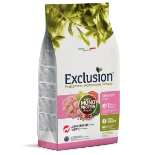 EXCLUSION Mediterraneo puppy chicken large breed 12kg