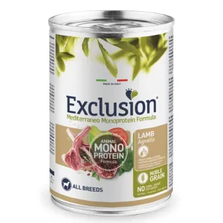 Exclusion Mediterraneo adult konserv lambalihaga 400g (karp =6tk)