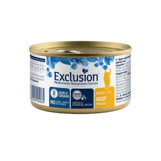 Exclusion Mediterraneo konserv kassidele loomalihaga 85g (karp =12tk)