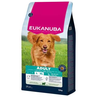 EUKANUBA Adult lambaliha ja riisiga suurtele koertele 12 kg