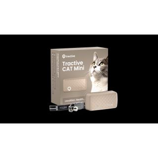 Tractive GPS CAT with collar coffee