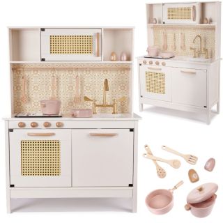RoGer Children's Wooden kitchen in retro style with accessories (RO-6284)