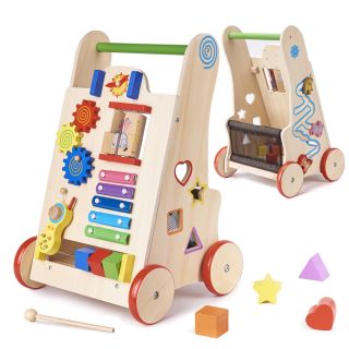 RoGer 6in1 Children's Wooden Educational toy Walker (RO-6495)