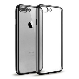 Mocco Electro Jelly Silicone Case for Apple iPhone 11 PRO Transparent - Black (MC-ELCTR-APP-11PRO)