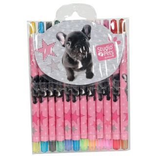 Paso PEI-3230 Studio Pets 12pcs Rotate Crayons (PEI-3230)