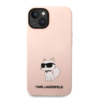Karl Lagerfeld Liquid Silicone Choupette NFT Case for iPhone 14 Plus / Pink (KLHCP14MSNCHBCP)