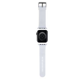 Karl Lagerfeld Karl and Choupette Head NFT Watch Strap for Apple Watch 42/44/45/46/49 / white (KLAWLSLKCNH)