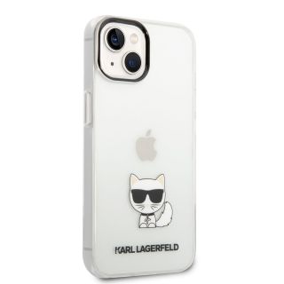 Karl Lagerfeld Choupette Logo Case for iPhone 14 Plus / Transparent (KLHCP14MCTTR)