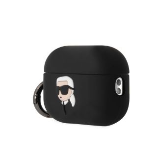 Karl Lagerfeld 3D Logo NFT Karl Head Silicone Case for AirPods Pro 2 / Black (KLAP2RUNIKK)