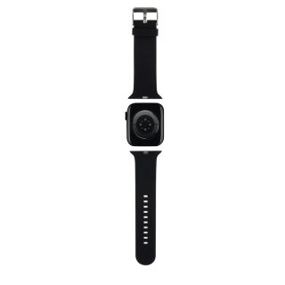 Karl Lagerfeld Karl and Choupette Head NFT Watch Strap for Apple Watch 42/44/45/46/49 / black (KLAWLSLKCNK)