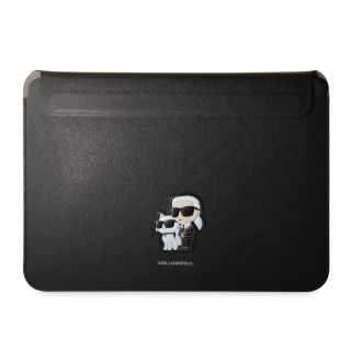 Karl Lagerfeld Saffiano Karl and Choupette Computer Sleeve 13/14" / black (KLCS14SAKCPMK)