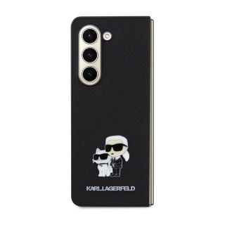Karl Lagerfeld PU Saffiano Karl and Choupette NFT Case for Samsung Galaxy Z Fold5 / black (KLHCZFD5SAKCNPK)