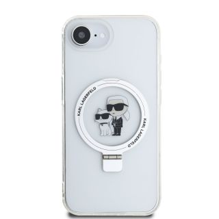 Karl Lagerfeld Ringstand Karl and Choupette MagSafe Case for Apple iPhone 16e (KLHMPSE4HMRSKCH)