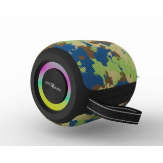 Gembird SPK-BT-LED-05-CM Bluetooth Portable Speaker Camouflage (SPK-BT-LED-05-CM)
