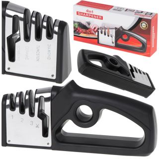 RoGer 4in1 Sharpener for kitchen knives and scissors (RO5092)