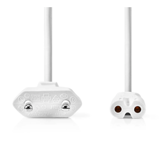 Nedis PCGP11040WT30 Power Cable Euro Plug - IEC-320-C7 / 3m (PCGP11040WT30)
