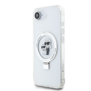 Karl Lagerfeld Ringstand Karl and Choupette MagSafe Case for Apple iPhone 16e (KLHMPSE4HMRSKCH)