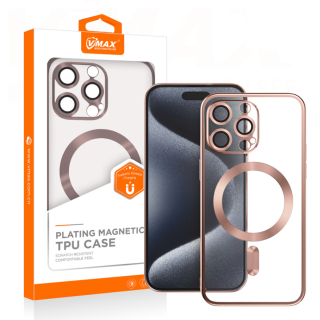 Vmax Electroplating MagSafe Case for Apple iPhone 15 Plus (VMAX-EMS-IPH-15P-RO)