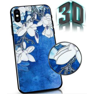 Mocco Flowers Back Case 3D for Samsung Galaxy A72 / A72 5G Blue (MC-FLOW-SA-A72-BL)