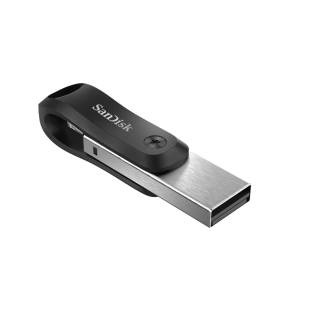SanDisk iXpand Flash Drive Go Dual-Connector Flash Drive for iPhone & PC / 64GB (SDIX60N-064G-GN6NN)
