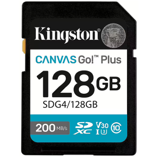Kingston Canvas Go SDXC Memory Card 128GB (SDG4/128GB)