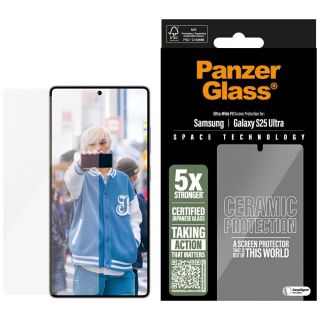 PanzerGlass Ultra-Wide Fit Ceramic Tempered Glass for Samsung Galaxy S25 Ultra (PGRUWFCG38488)
