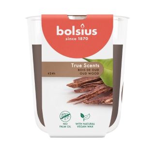 Bolsius True Scents Scented Candle 80x73mm Oud Wood (37930370)