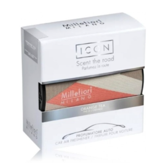 Millefiori Milano Icon Car Air Freshener Orange Tea Textil Geometric (8051938697949)