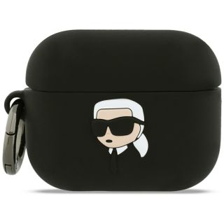 Karl Lagerfeld 3D Logo NFT Karl Head Silicone Case for Apple AirPods Pro 3 (KLAP3RUNIKK)