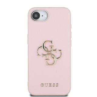 Guess PU Grained 4G Metal Logo Case for Apple iPhone 16e (GUHCPSE4PGT4MBP)