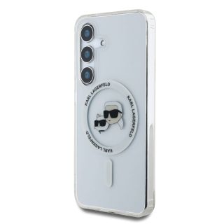 Karl Lagerfeld IML K&CH Heads MagSafe Case for Samsung Galaxy S25 Plus (KLHMS25MHLSKCH)