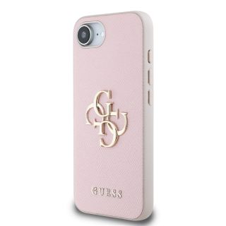 Guess PU Grained 4G Metal Logo Case for Apple iPhone 16e (GUHCPSE4PGT4MBP)