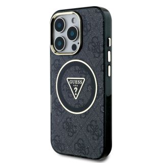 Guess IML 4G Glitter and Triangle Logo MagSafe Protective cover for Apple iPhone 16 Pro (GUHMP16LHG4PRTGK)