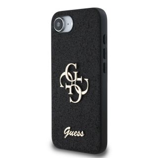 Guess PU Fixed Glitter 4G Metal Logo Case for Apple iPhone 16e (GUHCPSE4HG4SGK)