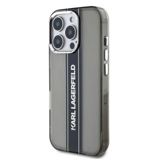 Karl Lagerfeld IML Stripe Logo Case for Apple iPhone 16 Pro Max (KLHCP16XHCFCPSCK)