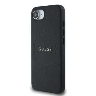 Guess PU Grained Classic Logo MagSafe Case for Apple iPhone 16e (GUHMPSE4PGHSMMK)
